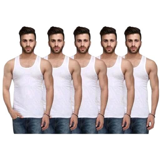 Premium Combed Cotton Sleeveless Inner Vest Pack of5 Breathable Comfort Fit Collection-picture-52
