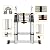 Aluminum Telescoping Ladder 16.4FT A-Frame Extension Ladder with Stabilizer Bar, 330lbs Max Load Capacity, for Home Office RV Roof, Heavy Duty Portable Folding Ladder Non-Slip Feet