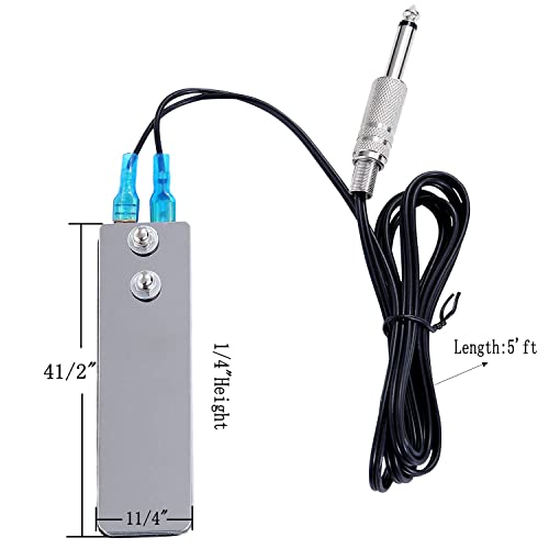 Stainless Steel Tattoo Foot Pedal,Mini Flat Stainless Steel Pedal Tattoo Machine Metal Tattoo Power Switch Tattoo Power Supply For Tattoo Power Machine Guns Tattoo Kits Tattoo Supplies #TOP5