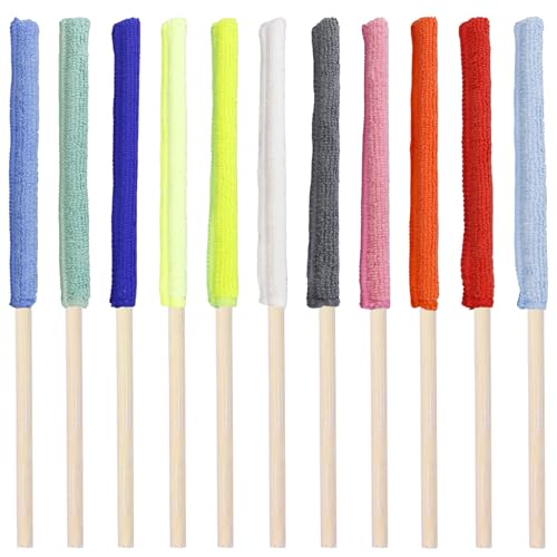 11 PCS Microfiber Detail Duster Sticks, Mini Duster Crevice Cleaning Tool for Car Air Vents, Blinds, Fans, Windows, Small Spaces, Gap Dust Cleaner