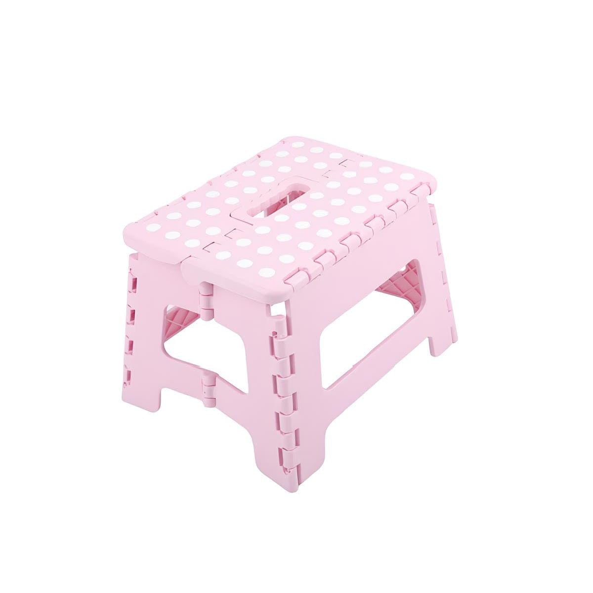 Taburete plegable para niños de hasta 150 kg, altura de 22 cm, color rosa