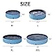 YAHEETECH Blue Foldable Hard Plastic Kiddie Baby Dog Pet Bath Swimming Pool Collapsible Dog Pet Pool Bathing Tub Kiddie Pool for Kids Pets Dogs Cats-55 x 12 inch, XL