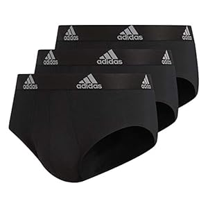 adidas Men’s Stretch Cotton Brief (3-Pack) sous-vêtement Homme