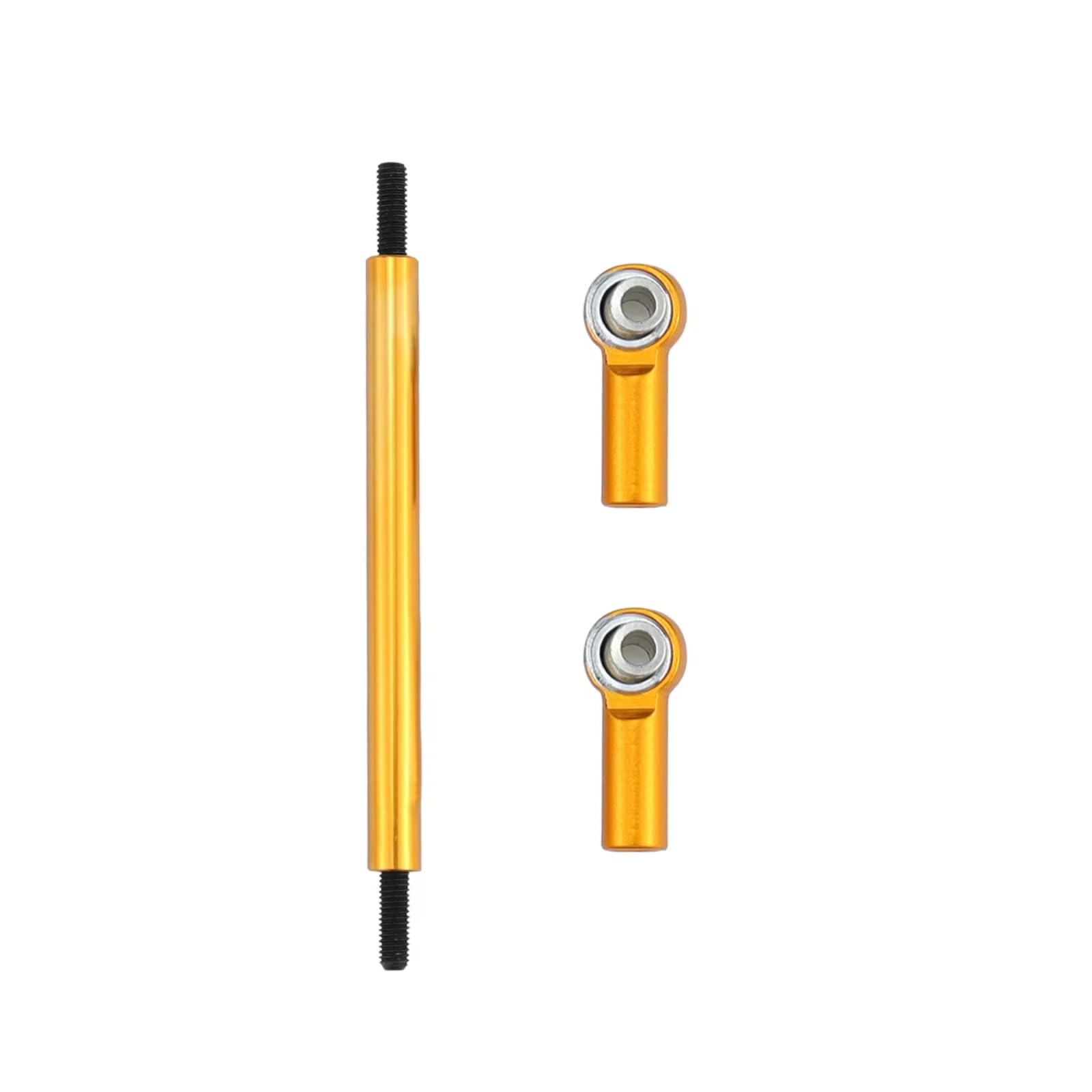 Rc Special Connecting Rod for Mn Mn86S Mn86 Mn86KS Mn86K G500 1/12 Metal Pull Rod Ball Head Link Rod Linkage RC Car Accessories Upgrade and Partsde Parts and Use(Yellow)