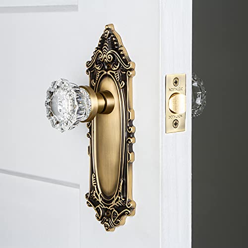 Image of Nostalgic Warehouse Victorian Plate & Interior Crystal Door Knob