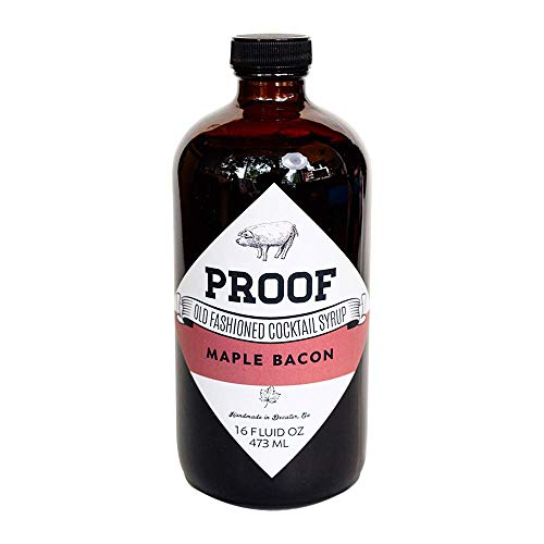 Proof Syrup - Maple Bacon Flavored - Old Fashioned Cocktail Mixer - 16oz - Make A Perfect Maple Bacon Cocktail Every Time With No Bitters Or Simple Syrup