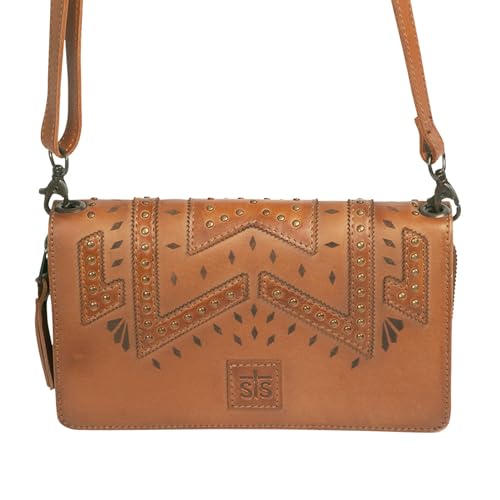 STS Ranchwear Womens Wayfarer Evie Veg-Tan Leather Clutch Bag3