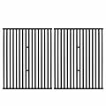 Leship 15" Grill Grates Replace for Broil King 9453-54, 9453-57, 9453-64, 9865-54, 9453-67, Broil-Mate, Sterling and Other Gas Grills, Heavy Duty Cast Iron Cooking Grid Grates, Set of 2(15" x 12 3/4")