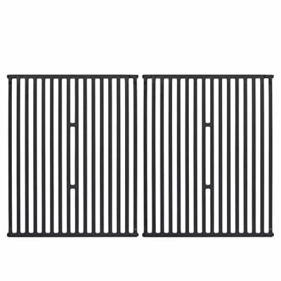 Leship 15" Grill Grates Replace for Broil King 9453-54, 9453-57, 9453-64, 9865-54, 9453-67, Broil-Mate, Sterling and Other Gas Grills, Heavy Duty Cast Iron Cooking Grid Grates, Set of 2(15" x 12 3/4")