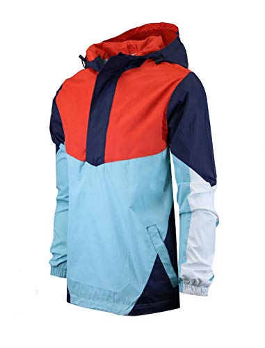 Image of Screenshotbrand Lightweight Hooded Water Resistant Windbreaker - Zip-up Fashion Map Print Rain Jacket