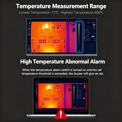 Precyzyjna kamera termowizyjna, pulpitowa kamera na podczerwień z obiektywem makro do naprawy PCB, regulowana wysokość, testowanie wysokiej/niskiej temperatury, idealna do diagnostyki elektronicznej