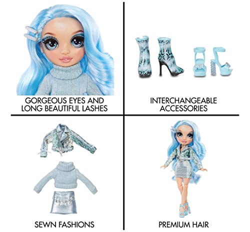 Muñeca Rainbow High Gabriella Icely Fashion Light Blue miniatura 6