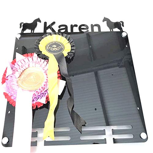Super Cool Creation Personalised Rosettes & Medal Hanger - Black