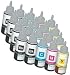 Produktbild 4X Set & 4X SCHWARZ Tintenpatronen kompatibel für EPSON EcoTank ET-2500 ET-2550 ET-2600 ET-4500 ET-4550 ET-14000 L120 L200 L210 L310 L350 L355 L365 L555 L1300 | 70ml T6641 T6642 T6643 T6644