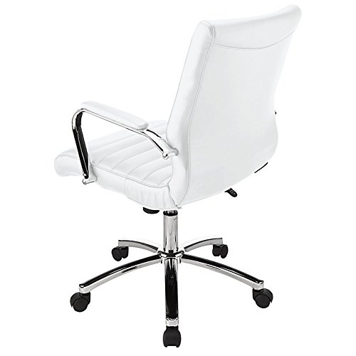 Amazon.com: Realspace - Chair - Winsley Leather Mid-Back Chair