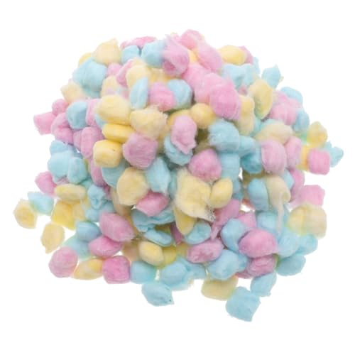 Boules de coton multicolores Healvian pour la toilette amusante des enfants