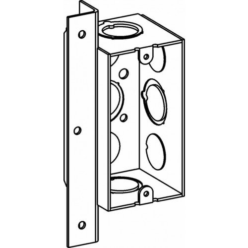 HDB-1-MKO-AB 2-1/8” DEEP, 1-Gang Welded DEEP Handy Box with MKO & AB Bracket