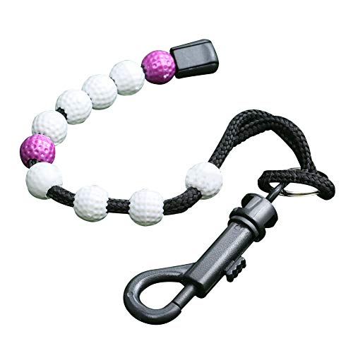 ounter Aid Beads Remenber Professional Portable hain Nylon Putt Training Durable with Lip Golf Score(Purple)