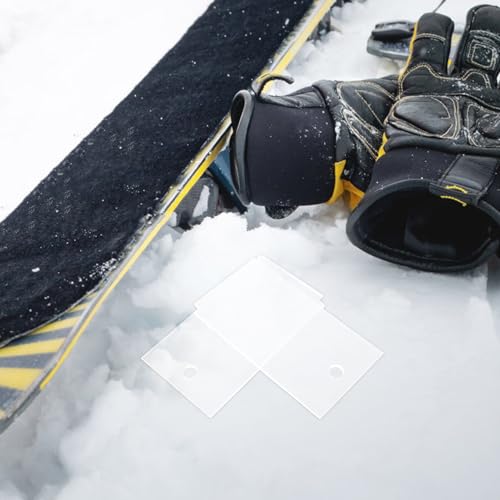 ORFOFE Raspador de Cera para Snowboard 2 Piezas Acero Inoxidable Transparente Herramienta para Quitar Cera y Mantenimiento de Tablas de Esquí, Accesorio Esencial para Deportes de - imagen 7