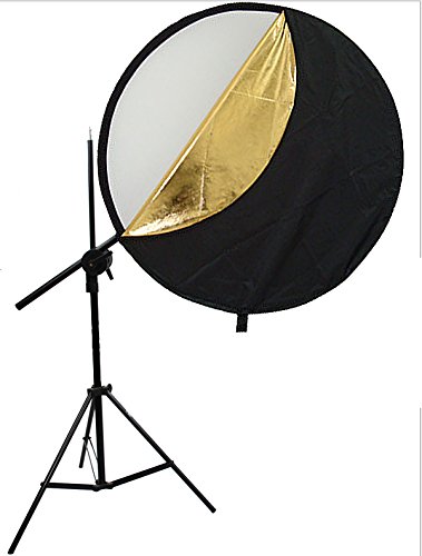 New Reflector Holder Holding Arm mounting Bracket 7' Stand &amp; Collapsible 32" 5-in-1 Reflector