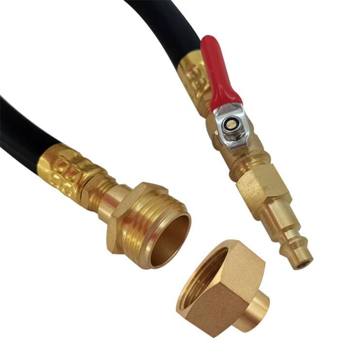 Image of ISURE MARINE Flush Hose Fitting Kit RV Winterizing Kit with Sprinkler Blowout Adapter,Shut Off Valve For Winterizing RV, Camper, Boat, Motorhome Systems