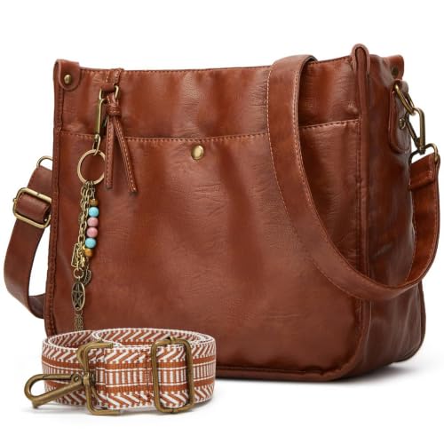 Image of Worldlyda Crossbody Bags for Women Soft Trendy Vegan Leather Shoulder Handbags and Purses for Women Tote Hobo Satchel