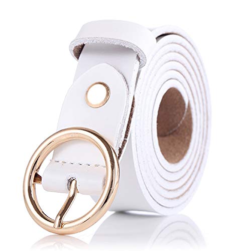 GAXmi Women Leather Belts Black Ladies Belt for Jeans Dress