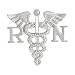 QIHOO Caduceus Angel Nursing Themed Charm Brooch Pin (Big RN)
