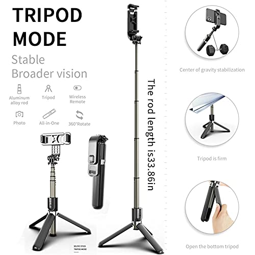 Perche à selfie stable avec télécommande pour réussir chaque photo