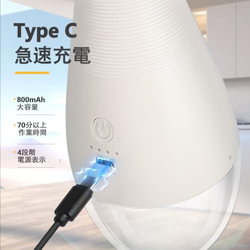 FUSHUI ペッパーミル 電動 重力感応スパイスミル 充電式ペッパーミル ソルト&ペッパー 電動スパイスグラインダー スパイスミル コショウ挽き器 スパイス挽き器 収納ベース 洗える容器 粗さ調節可能 セラミックローター LEDライト 2本セット FS-Electric-Pepper Mills-2PCS の商品画像 3