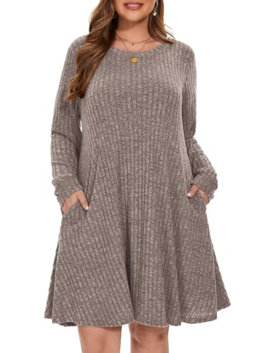 BELAROI Sweater Dress Plus Size Dresses for Curvy...