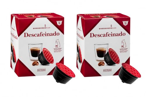 Café Descafeinado en Cápsulas Hacendado (compatible con Dolce Gusto) 16 cápsulas - Pack 2