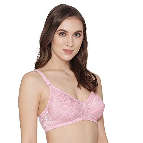Image of Kalyani 5012 Non Padded Cups Floral Embroidered Full Coverage Lace /Net Bra