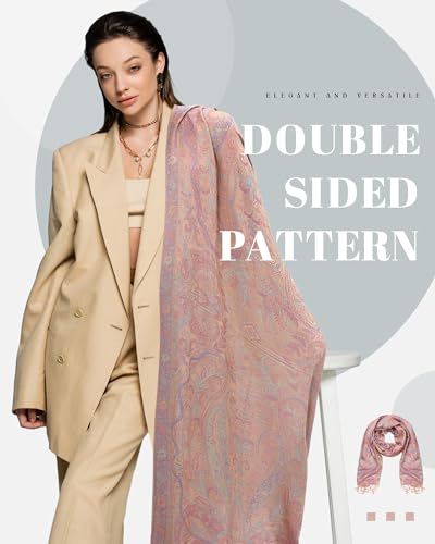 Chuarry 10 Pcs Paisley Pashmina Shawls and Wraps Bulk for Women Soft Tassels Scarves for Evening Wedding Gift All Season4