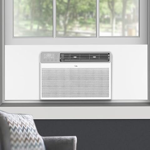 SZKXMJ Window Air Conditioner,Side Insulated Foam Panel, Summer/Winter Heat and Draft Insulating,One-Piece Full Surround Insulation Panels Window Seal (White) Cover