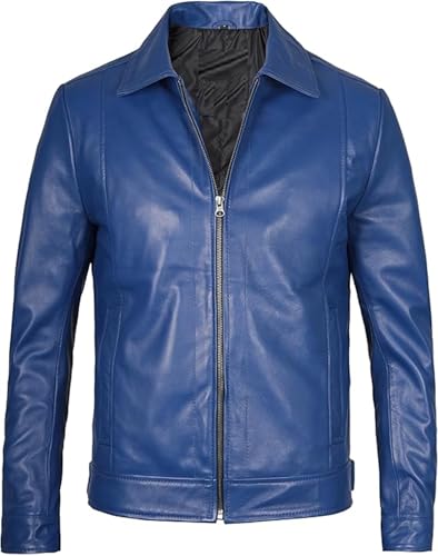 Mens Leather Jacket - Real Lambskin Classic Vintage Style Leather Jackets For Men #12