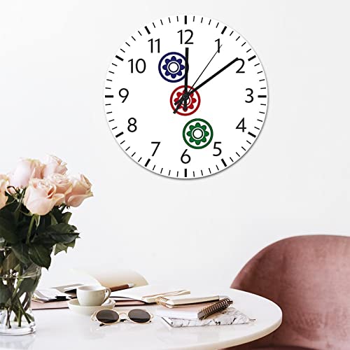 Horloge murale Mahjong originale en PVC, idée cadeau pour la maison