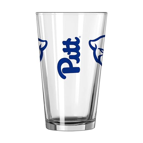 Image of Logo Brands NCAA 16 oz Pint Glass - Durable Glass With Bold Team Color- Chip-Resistant Rim Drinkware For Fans, Tailgates, Home Bars & Everyday Use