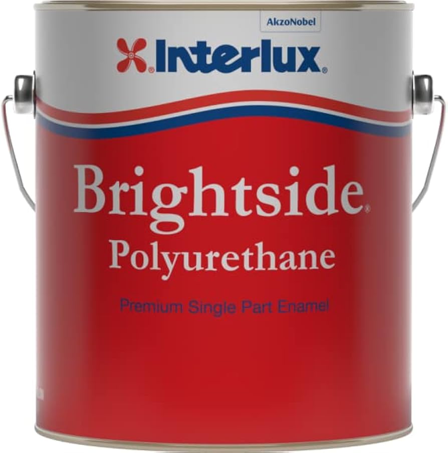 【notte】BrightWin Interlux Brightside Polyurethane Boat Paint, Hatteras Off
