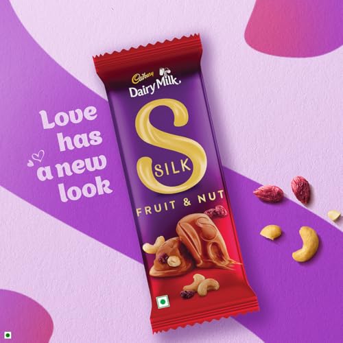 Image of Cadbury Dairy Milk Silk Fruit And Nut Chocolate Bar, 137 Gm (Pack Of 3)