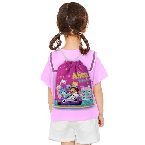 Mochilinha Bag Infantil Personalizado com Nome e Idade Gabi e Turma (Mochilinhas 20x30, Unidades, 05)
