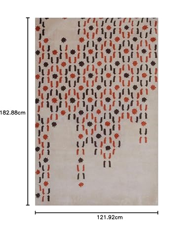 Image of Soft Pure Woolen Modern Collection Tufted Carpet for Living Room,Bedroom'Kitchen and Hall (4 X 6) Feet