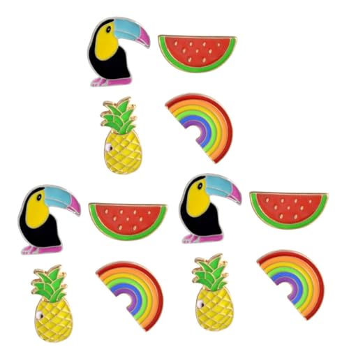 Brooche arc-en-ciel breastpin lot de 12 pièces épinglette multicolore vêtement