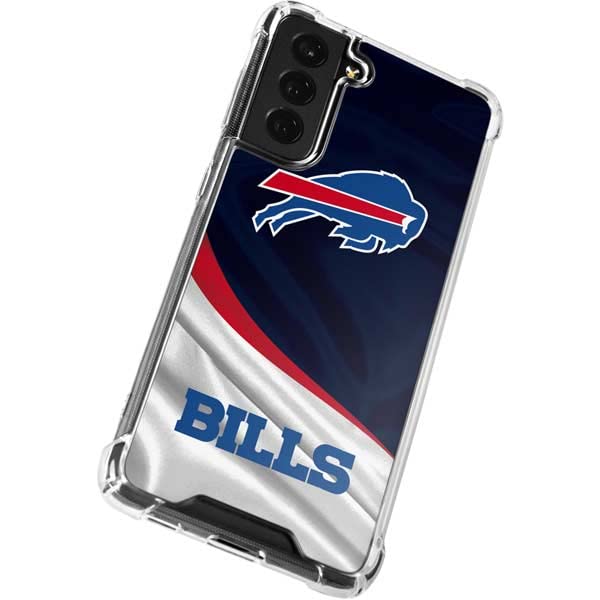 Skinit Clear Phone Case Compatible with Galaxy S22 - Officially Licensed NFL Buffalo Bills Design