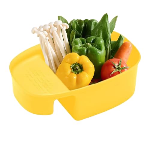 Cesta de drenaje para fregadero, escurridor de restos de comida de cocina, colador multifuncional para fregadero, cesta para recoger residuos de alimentos para uso en la cocina