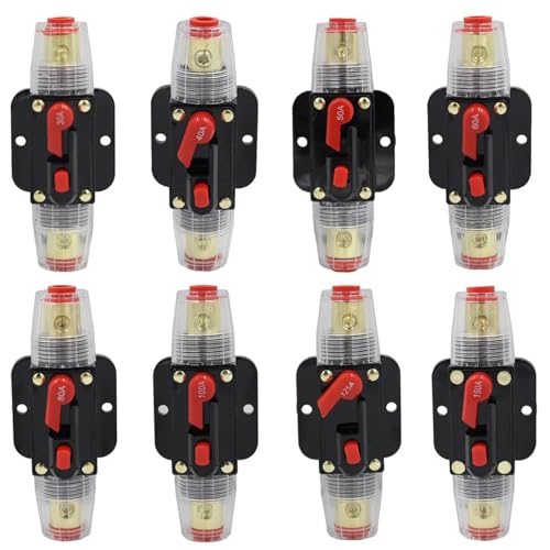 Disjoncteur à récupération automatique 60A avec porte-fusible DC 12V-24V