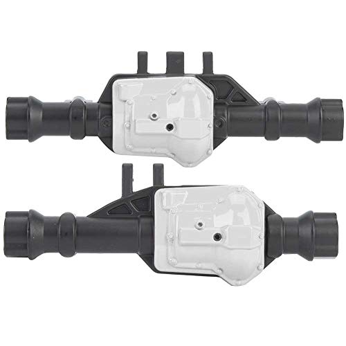 Front Axle Housing,1:10 Metal Front&Rear Axle Housing RC Upgrade Parts Accessory Compatible with RC Model Car(Black Silver)