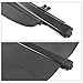 IKON MOTORSPORTS Cargo Cover, Compatible with 2007-2011 Honda CR-V, Factory Style Black Retractable Rear Security Trunk Cover Privacy Shield