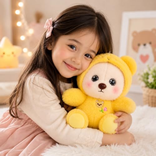 Image of SCOOBA Adorable Hoodie Teddy Soft Toy 30cm (Hoodie Teddy Yellow)