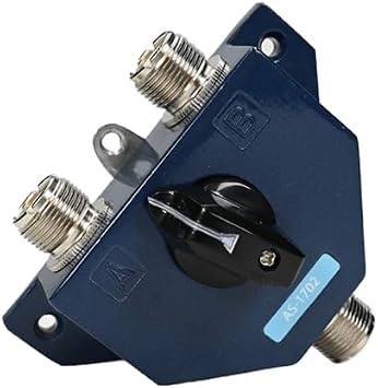 AS-1702 2-Position HF/VHF/UHF Antenna Switch with SO-239 Connectors 2.5kW